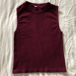 Two mock neck tanks